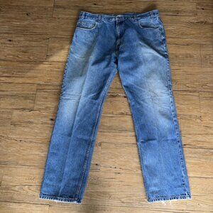 Vintage Distressed Mens Docker Denim Jeans Size 40x31 Relaxed Fit Y2K D192